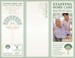 Brochure (outside): Staffing Home Care