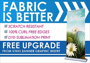 Deluxe Retractable 33" x 81" in Banner