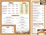 Tri-Fold To Go Menu (inside): Goodfella's Pizza