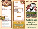 Tri-Fold To Go Menu (outside): Goodfella's Pizza