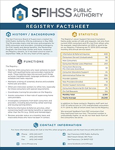 Fact Sheet (English version) (back): SF IHSS